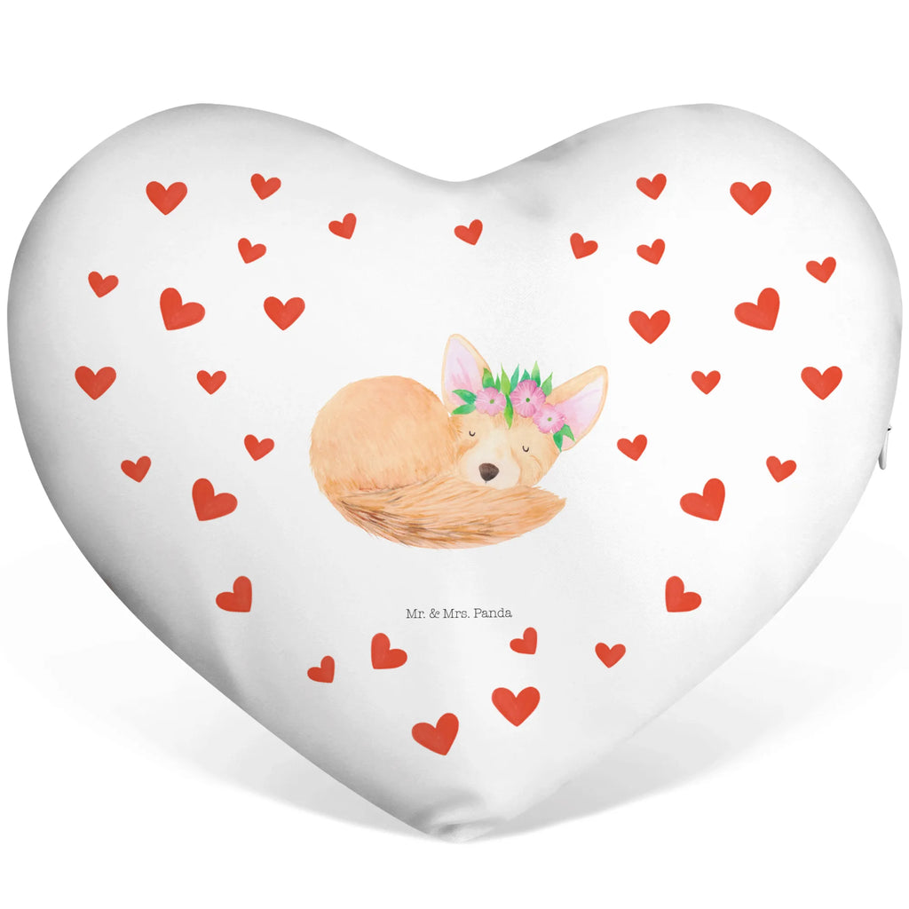 Heart cushion desert fox Flower Africa, happy, desert fox, desert, wreath of flowers, flowers