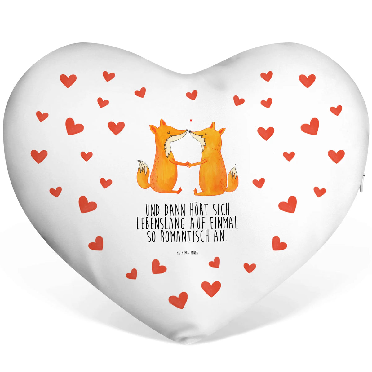 Heart cushion foxes Love fox, foxes, forest wildlife, clever as a fox, animal lover, fiancée, couple, love, boyfriend, marriage, partner, husband, wife, proof of love, lovers, girlfriend