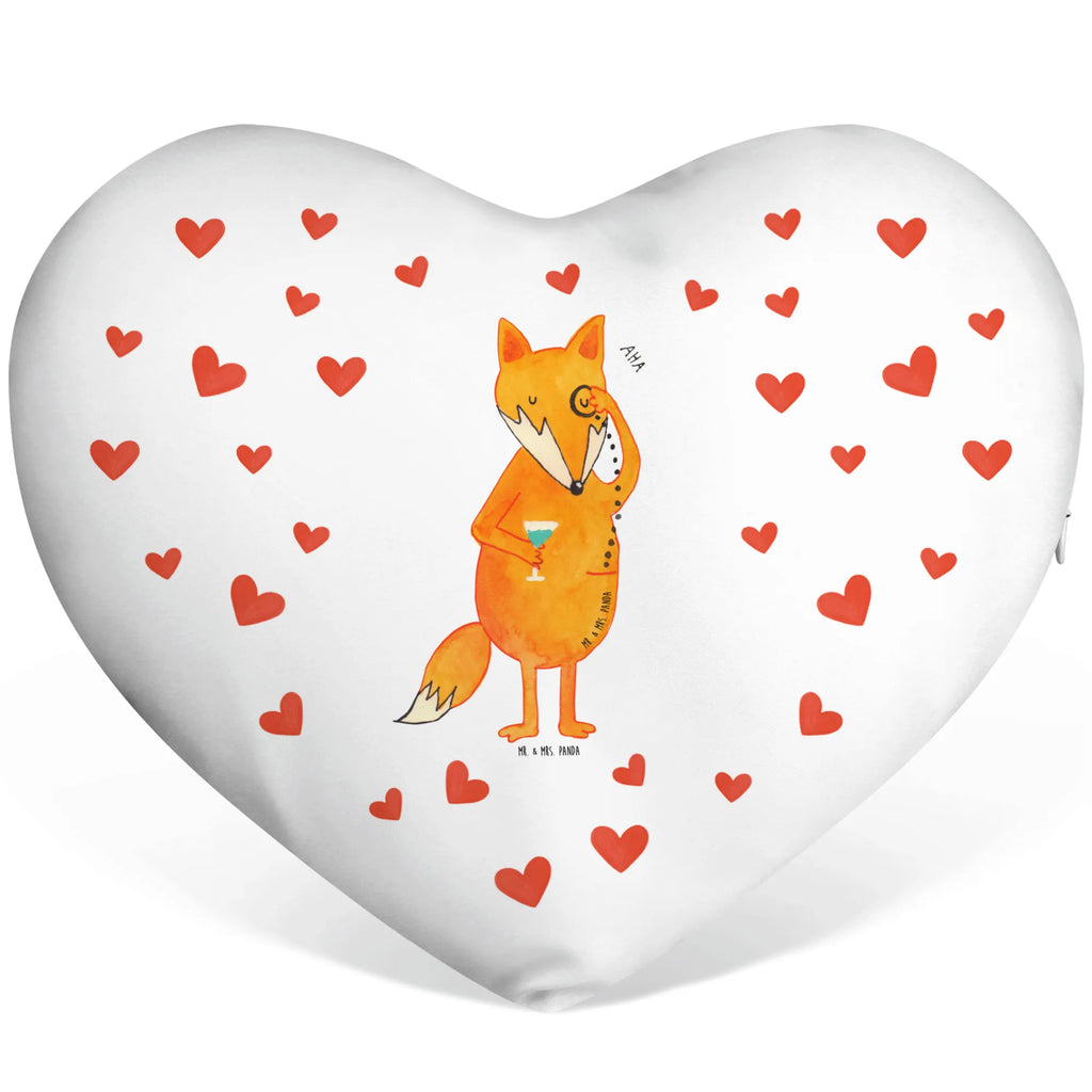 Heart cushion Fox lord fox, foxes, forest wildlife, clever as a fox, animal lover, problem solving, motivation saying, words of consolation, saying funny, lovesickness gift