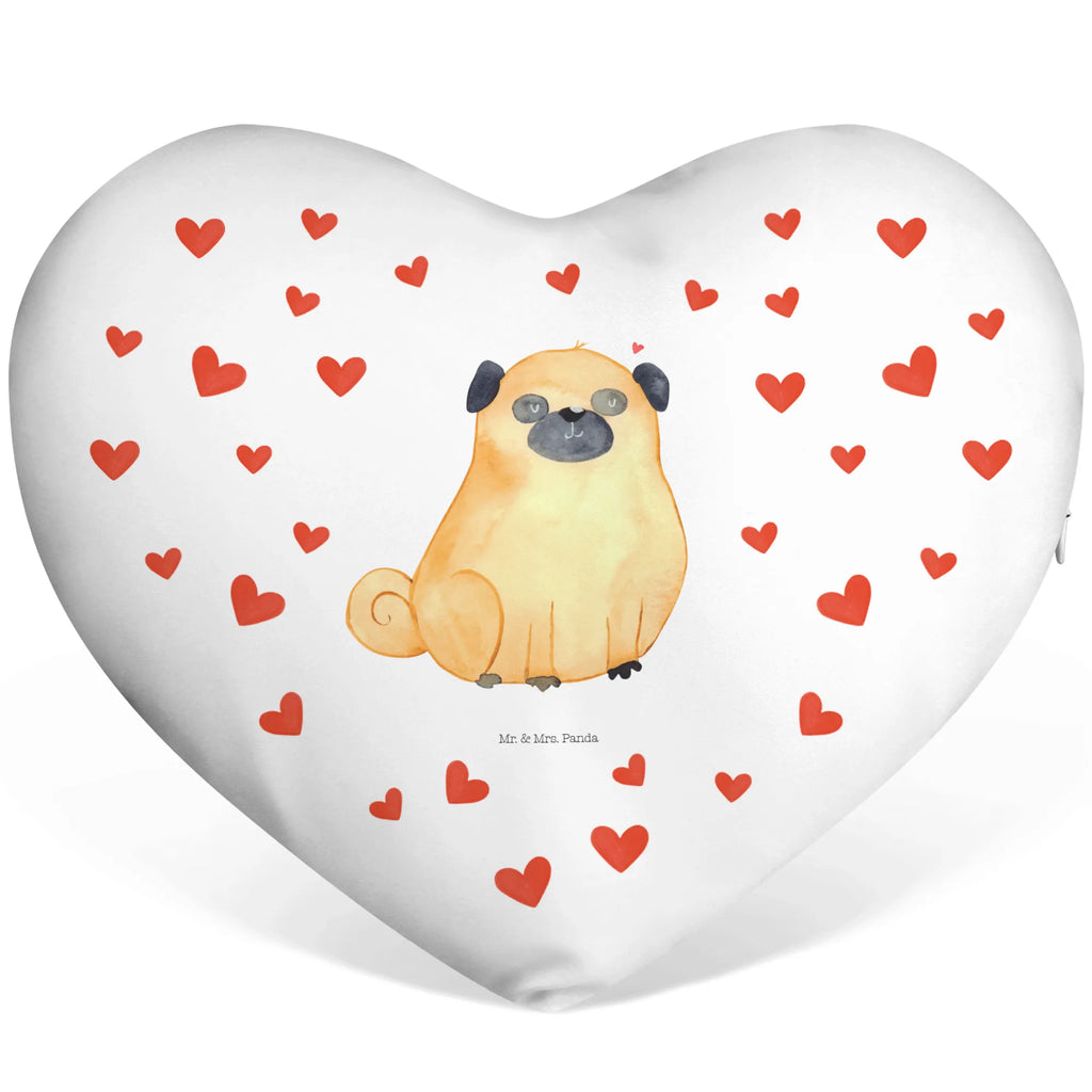 Heart cushion Pug dog, mutt, hound, woof, dog mama, dog breed, love dogs, love for dogs, dog decorative items, bag with dog print, funny gifts for dog owners, what do you give a dog lover, Christmas gifts for dogs, gifts for dogs, dog sayings, love, Pug, dog love