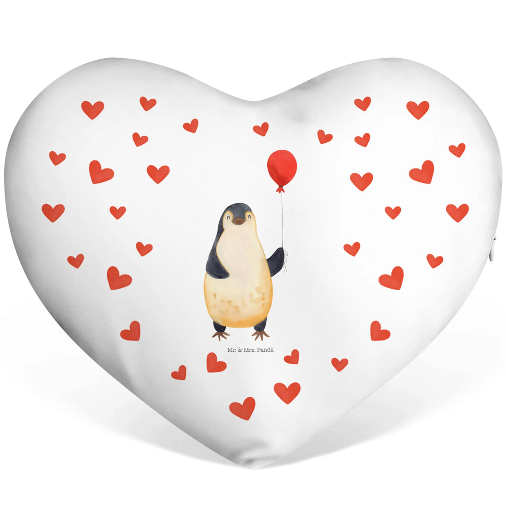 Heart cushion Penguin balloon Penguin, North Pole, Winter, Penguins, love of life, balloon, love, motivation, new life, best friend, penguins, gift girlfriend, daydreams, happiness, new start, gift idea