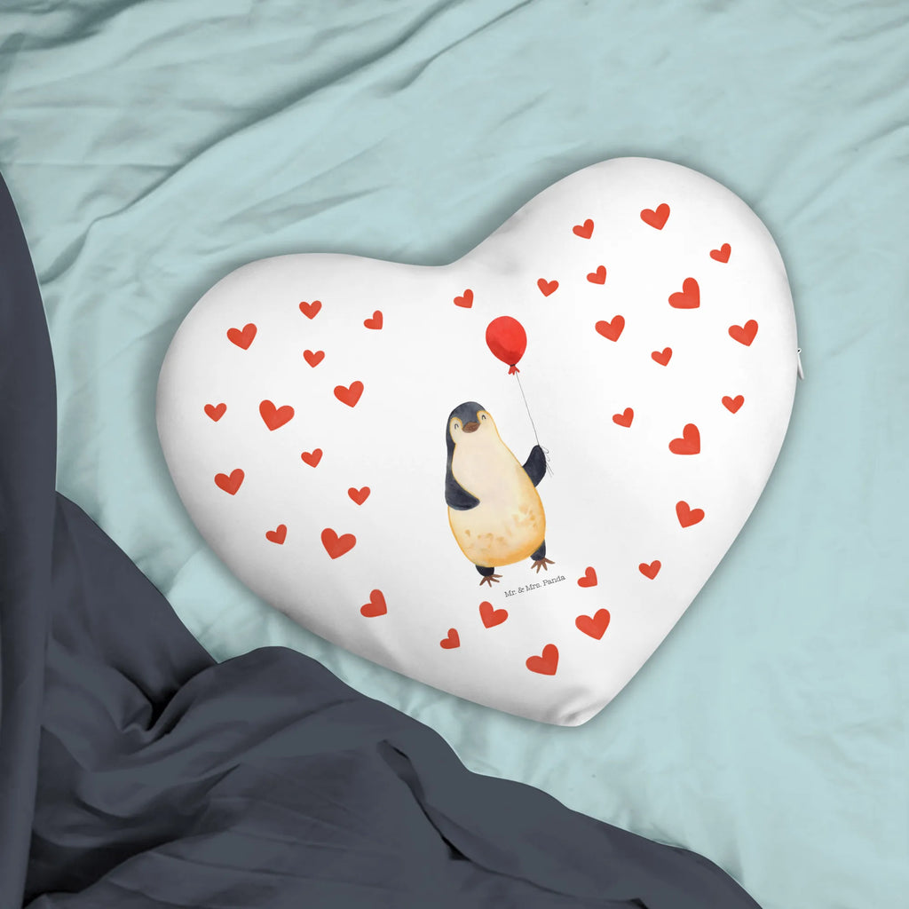 Heart cushion Penguin balloon Penguin, North Pole, Winter, Penguins, love of life, balloon, love, motivation, new life, best friend, penguins, gift girlfriend, daydreams, happiness, new start, gift idea