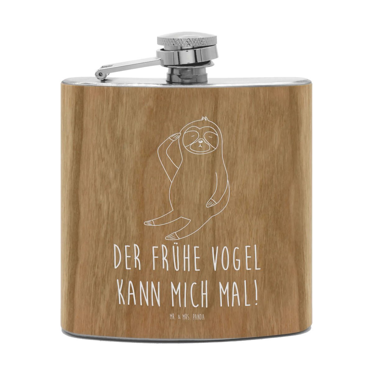 Hipflask sloth Bird trend animal, favourite animal, early bird, morning grumbler, early riser, lazy, the early bird