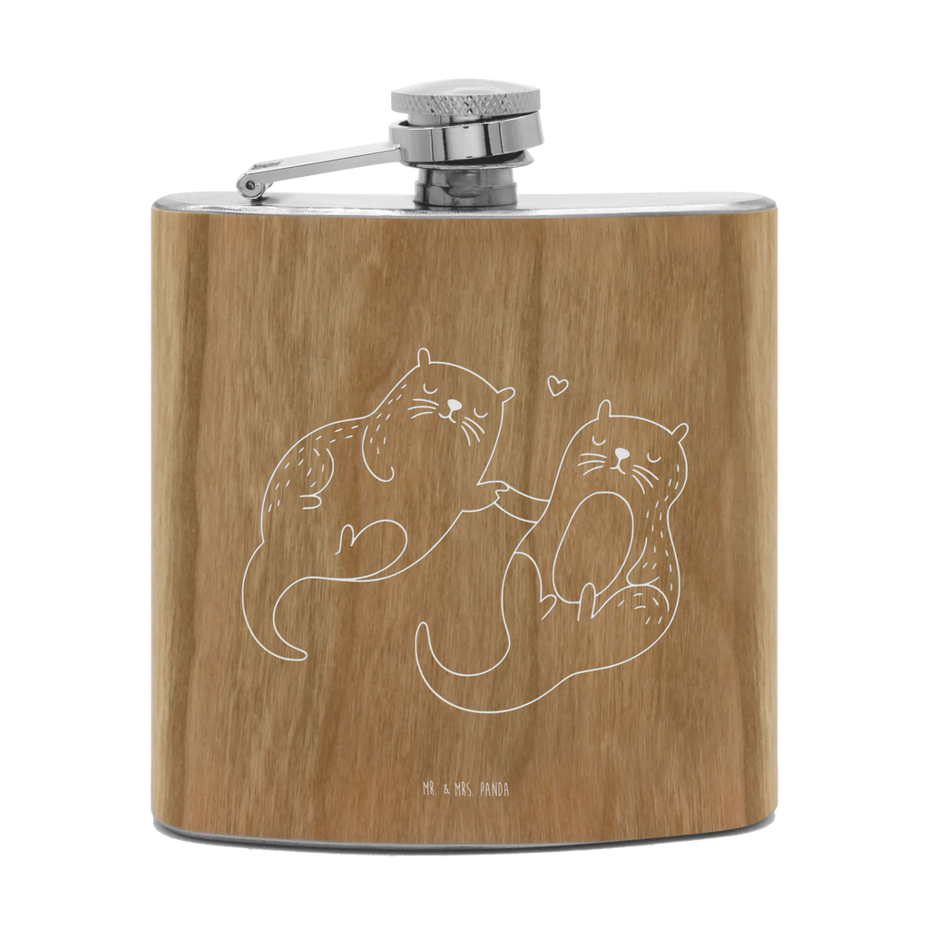 Hipflask otter holding hands otter, marten, sea otter, European otter, water mammal, aquatic animal, baby otter, predator, water, otter gifts, animal lover, gift ideas for animal lovers, animal, mammal, water animal, gifts for people in love, Otter Sea Otter Lake Otter