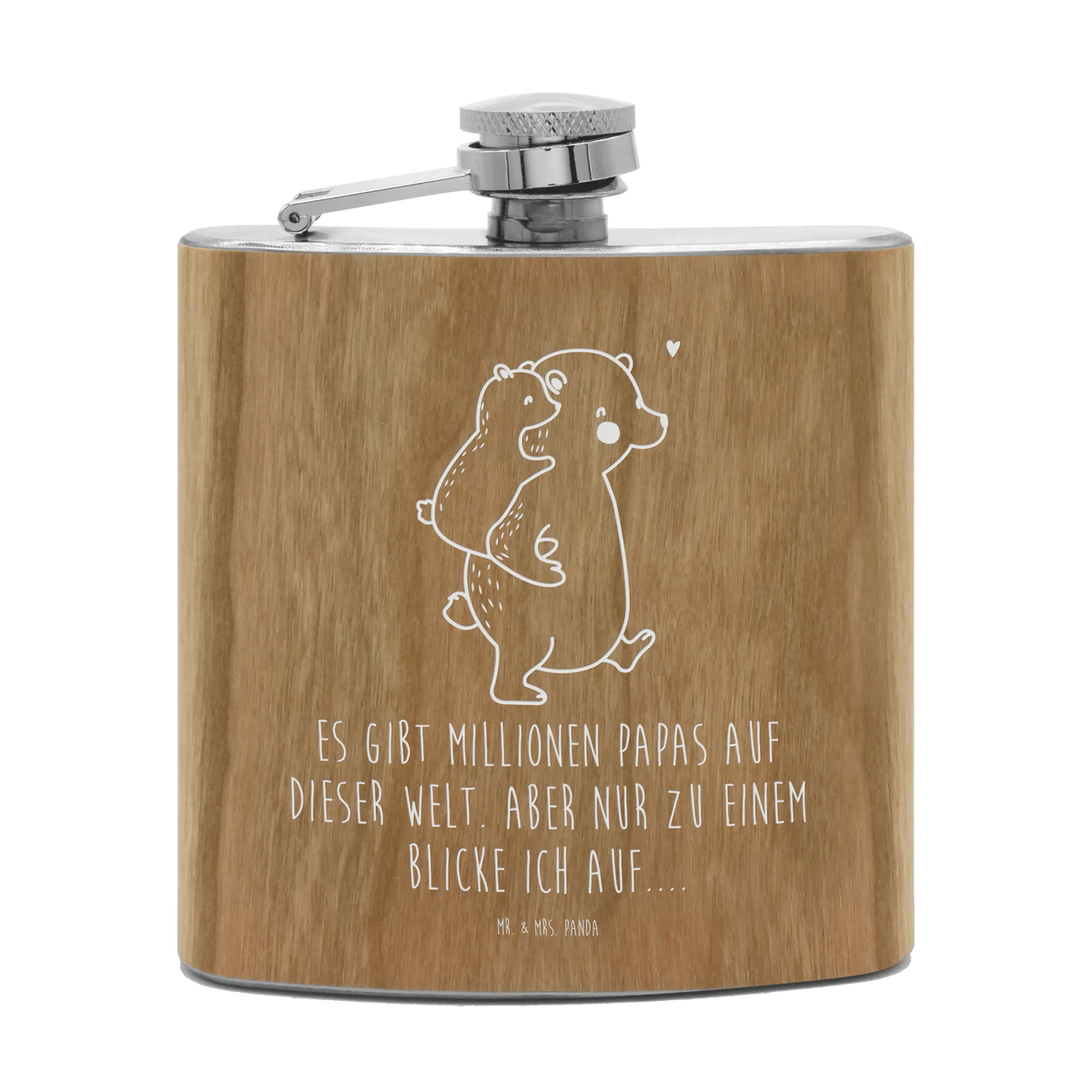 Flachmann Papa Bär Flachmann Outdoor, edelstahl flachmann, Flachmann Edelstahl, Wodka Flachmann, Whisky Flachmann, Alkoholflasche, Flachmann Holz, Likörflasche, feldflasche, Flachmann Aus Edelstahl, Hip Flask, Taschenflachmann, holz flachmann, Schnaps Flachmann, outdoor flachmann, schnapsflasche, spirituosenflasche, taschenflasche, Rum Flachmann, Flachmann, Muttertag, Vatertag, Mama, Papa, Oma, Opa, Familie, Schwester, Bruder, Papi, Vati, Geburtstag, Vater, Onkel, Geschenk