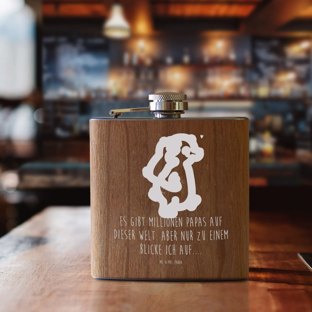 Hipflask Papa Bear Family, Father's Day, Mother's Day, brother, sister, Mom, Dad, uncle, present, daddy, birthday, dad, father's day