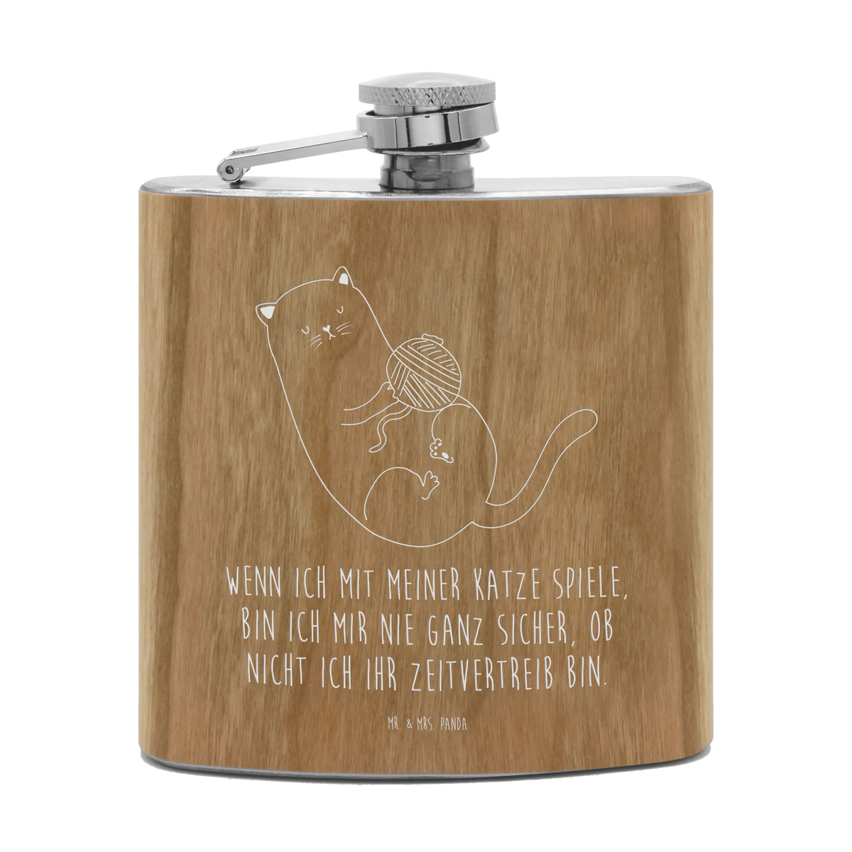 Hipflask Cat Wool cat, tomcat, kitty, meow, kitten, housecat, mama cat, love cats, cat image, cat fan, cat lover, cat fancier, cat decoration, gift for cat lover, cat owner, funny cats, cat sayings, cat motto, funny cat gifts, fan merchandise, cat stuff, animal lover, Cats, play, wool, pet, cats, ball of wool, playful, pussy