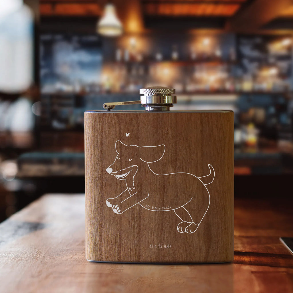 Hipflask Dog dachshund dog, mutt, hound, woof, dog mama, dog breed, love dogs, love for dogs, dog decorative items, bag with dog print, funny gifts for dog owners, what do you give a dog lover, Christmas gifts for dogs, gifts for dogs, dog sayings, happy dog, dogs, basset hound, dachshund