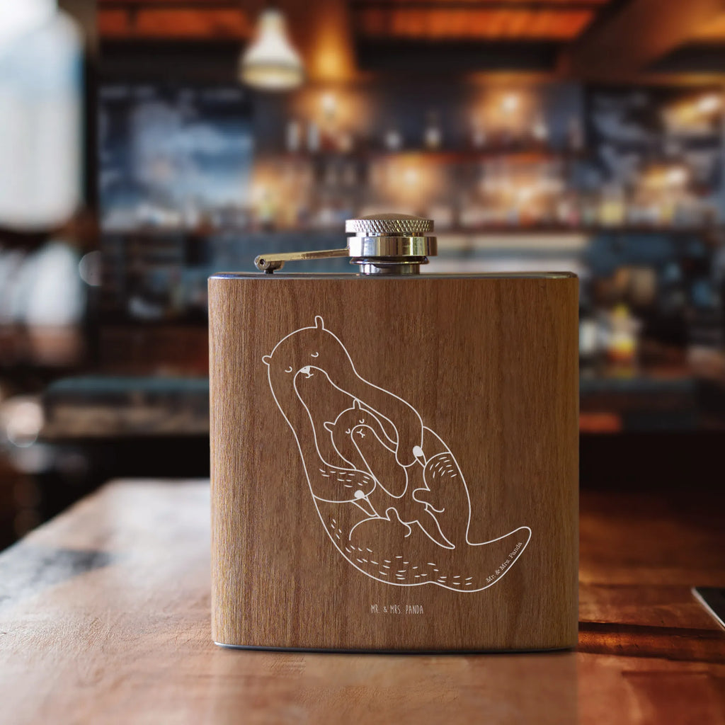 Hipflask otter child otter, marten, sea otter, European otter, water mammal, aquatic animal, baby otter, predator, water, otter gifts, animal lover, gift ideas for animal lovers, animal, mammal, water animal, gifts for people in love, Otter Sea Otter Lake Otter