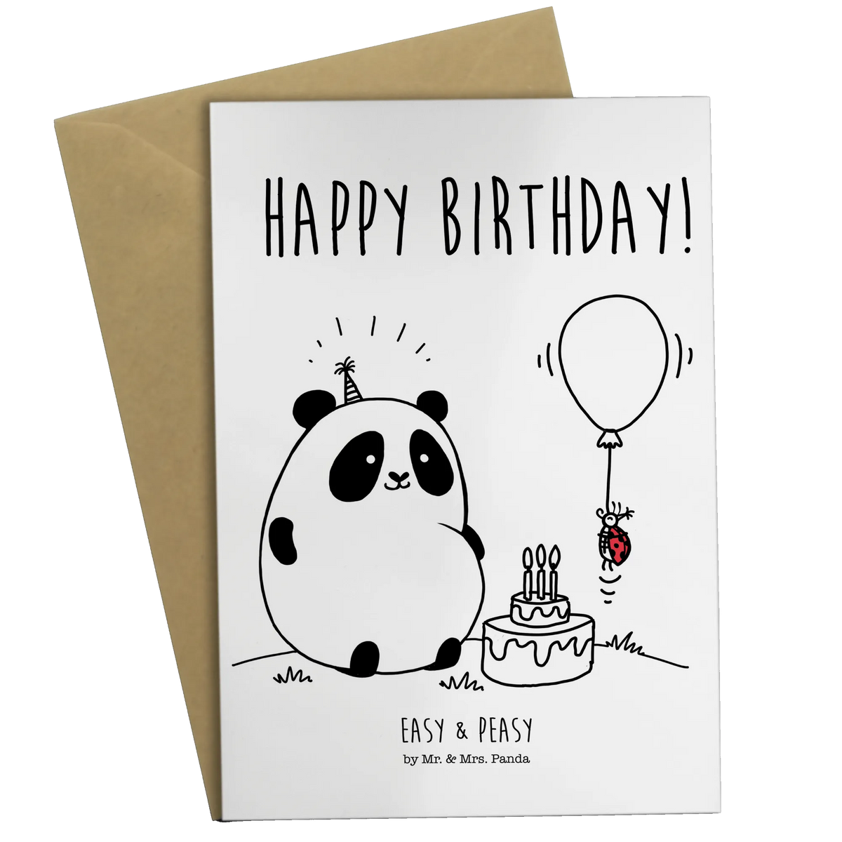 Greetings card Panda Birthday folding card, greeting card, invitation card, birthday card, wedding card