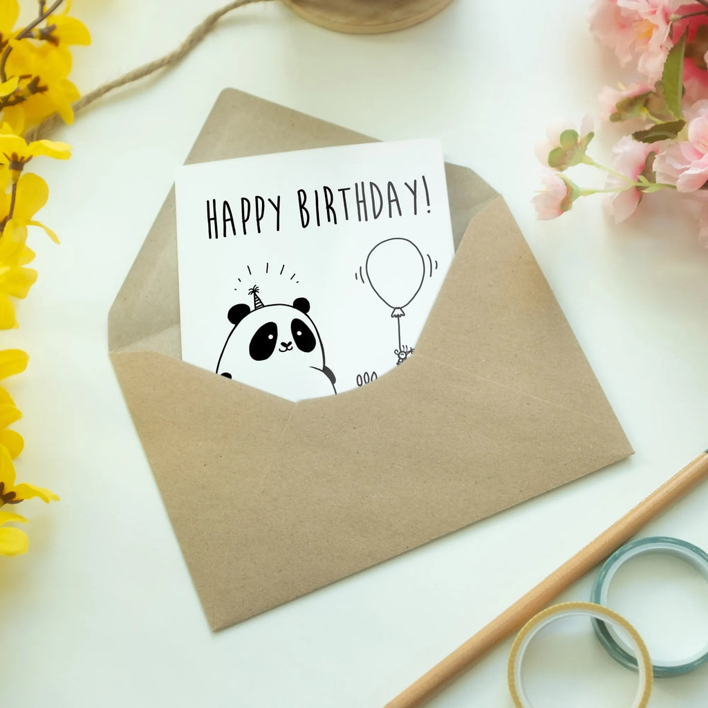 Grußkarte Easy & Peasy Happy Birthday Einladungskarte, Glückwunschkarte, Klappkarte, Grußkarte, Ansichtskarten, Geburtstagskarte, Hochzeitskarte, Karte