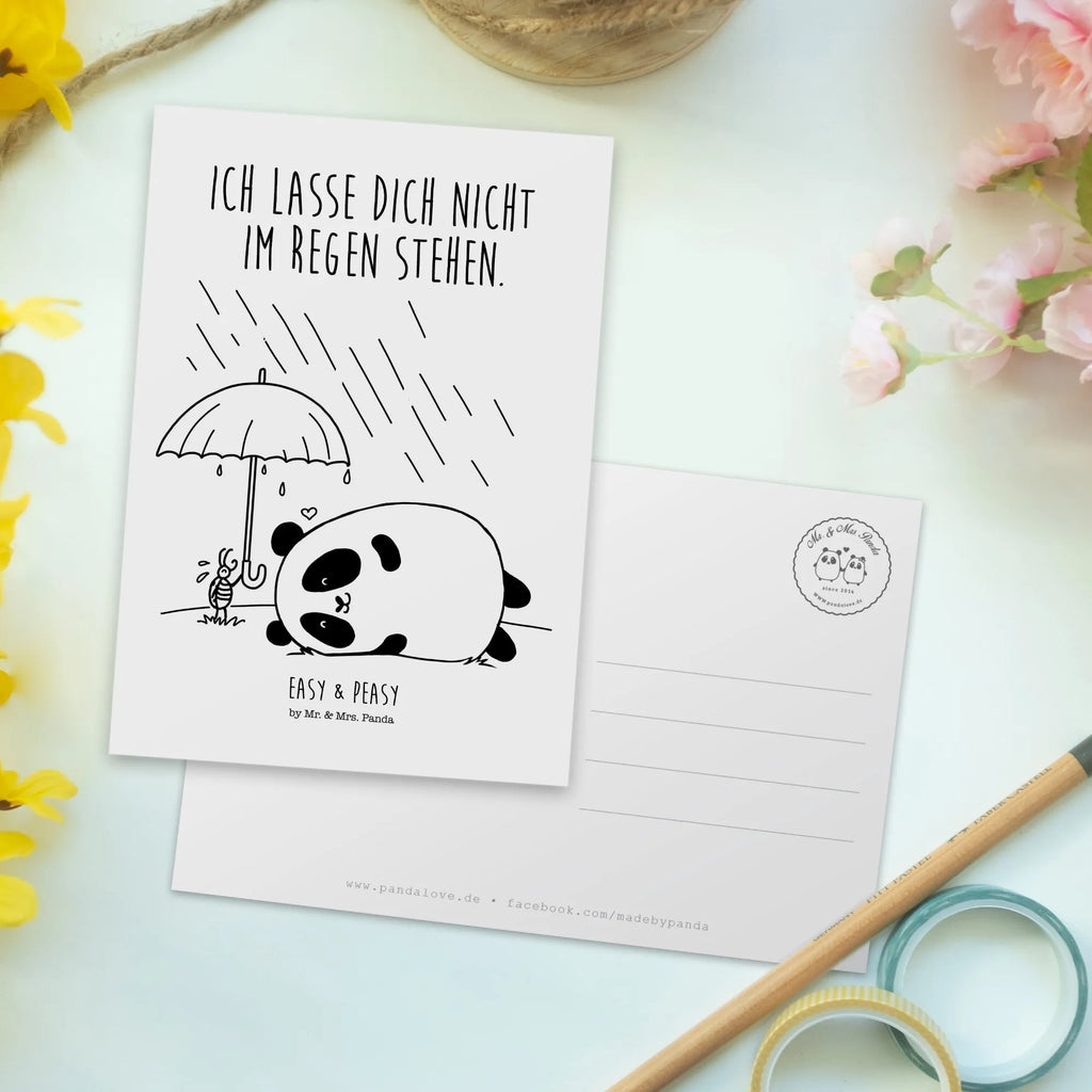 Postcard Panda Friendship card, invitation, Postcard, letter, gift card, gift, paper, postcards, invitation card