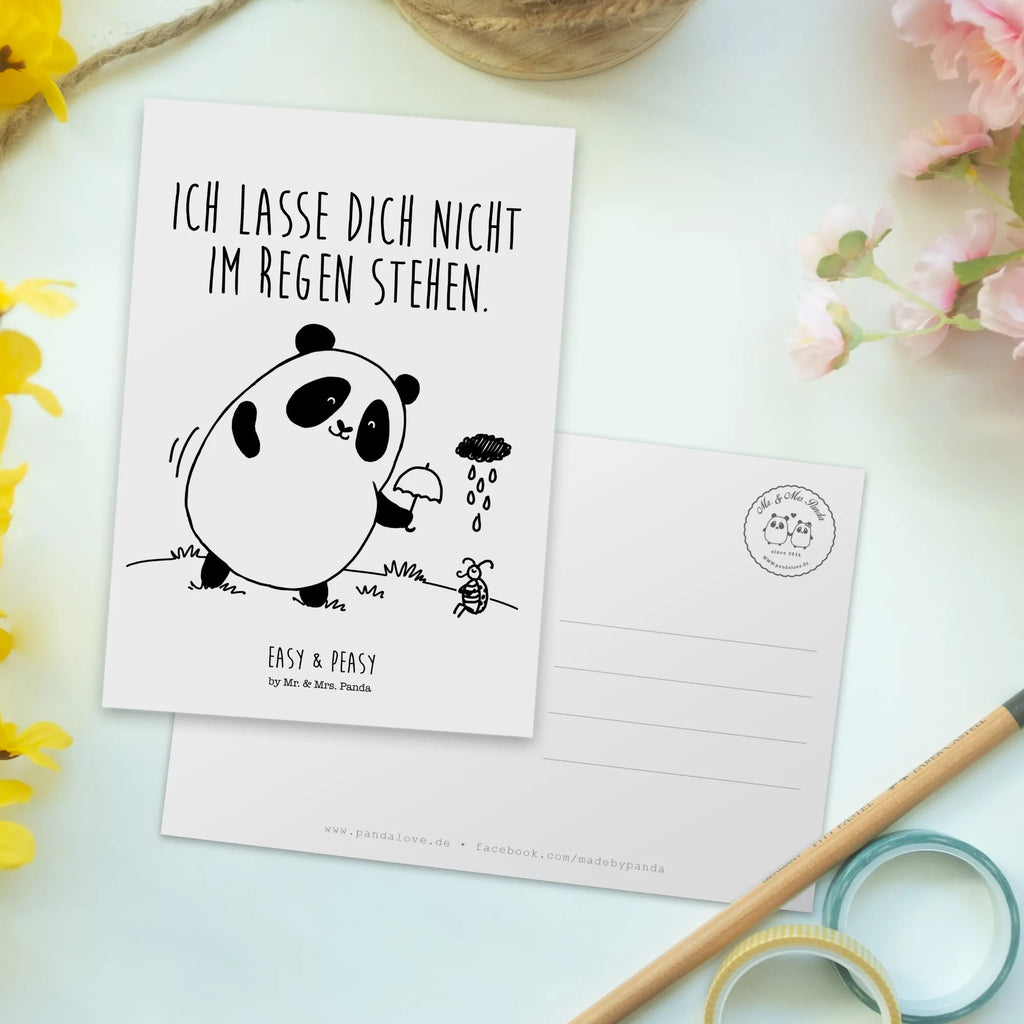 Postkarte Panda Zusammenhalt Geburtstagskarte, Karte, Einladungskarten Geburtstag, Einladungskarte, Geschenkkarte, Ansichtskarten, Dankeskarte, Postkarte, Einladung Geburtstag, Ansichtskarte, Einladung, Grußkarte