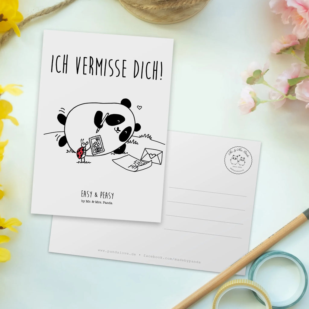 Postkarte Easy & Peasy Vermissen Grußkarte, Geschenkkarte, Ansichtskarten, Karte, Einladungskarten Geburtstag, Ansichtskarte, Dankeskarte, Postkarte, Einladungskarte, Einladung Geburtstag, Geburtstagskarte, Einladung