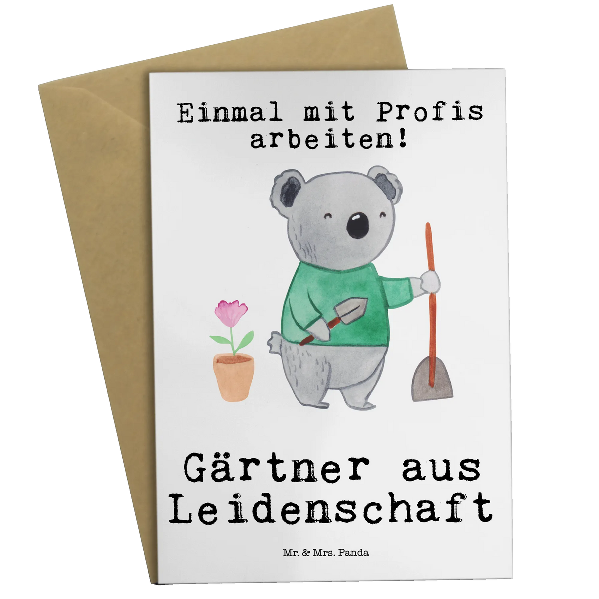 Grußkarte Gärtner Leidenschaft