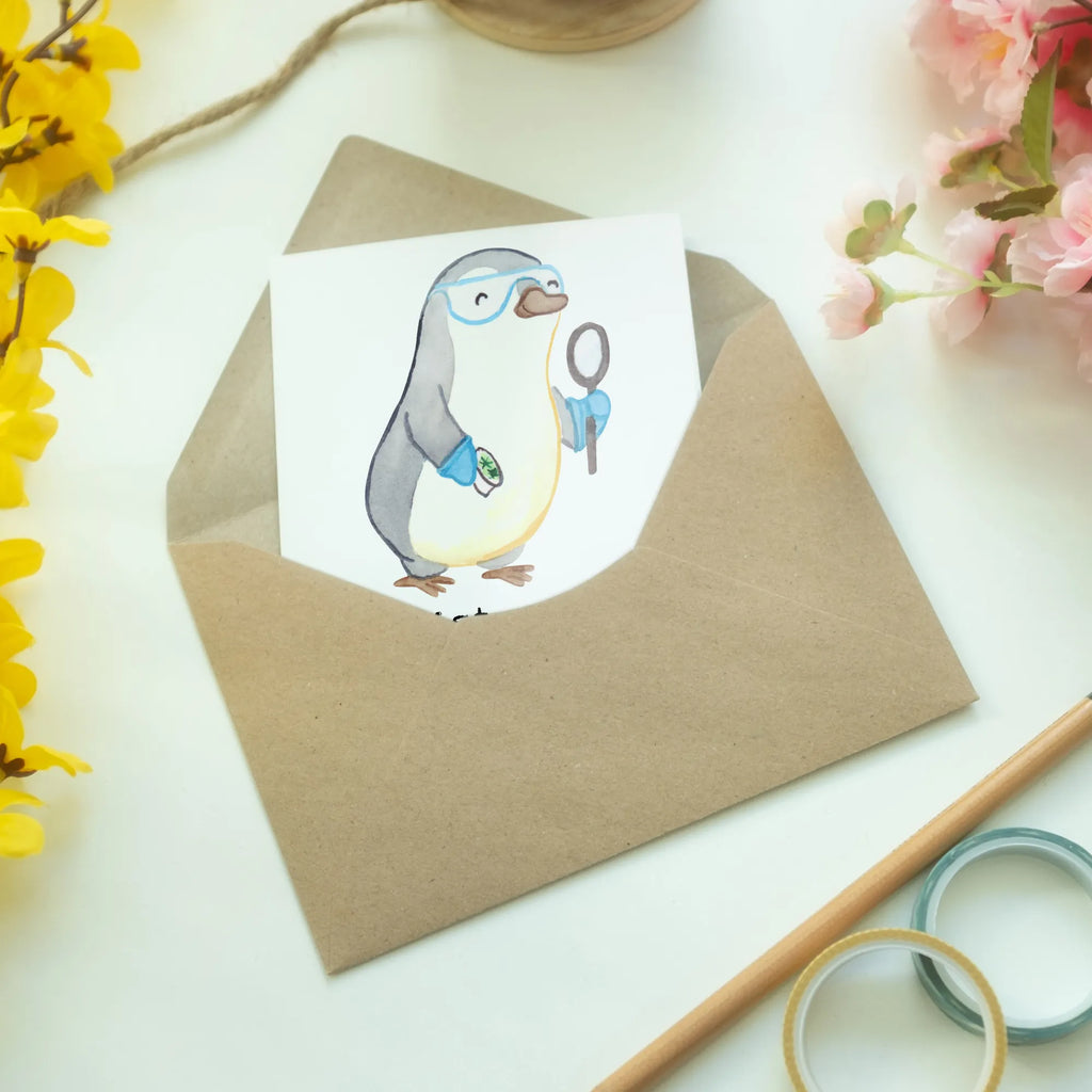 Greetings card Microbiologist heart folding card, greeting card, wedding card, birthday card, invitation card, gift, gift idea, best, farewell gift, passing exam, anniversary, retirement, promotion, job start, sayings, funny, profession