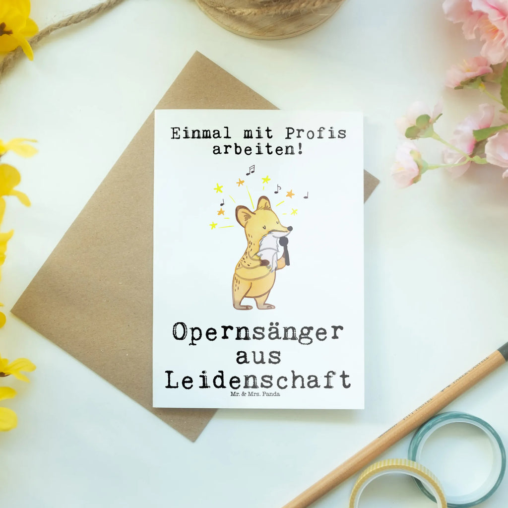 Greetings card Opera singer Passion invitation card, greeting card, folding card, wedding card, birthday card, gift, gift idea, best, farewell gift, passing exam, anniversary, retirement, promotion, job start, sayings, funny, profession