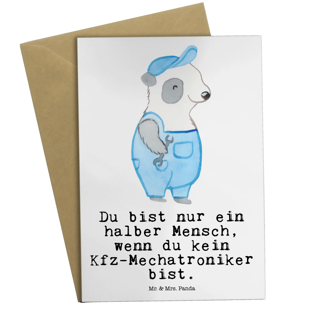 Greetings card Automotive Mechatronics Technician Heart invitation card, birthday card, greeting card, folding card, wedding card, gift, gift idea, best, farewell gift, passing exam, anniversary, retirement, promotion, job start, sayings, funny, profession