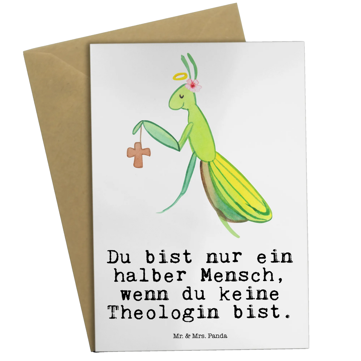 Greetings card Theologian heart
