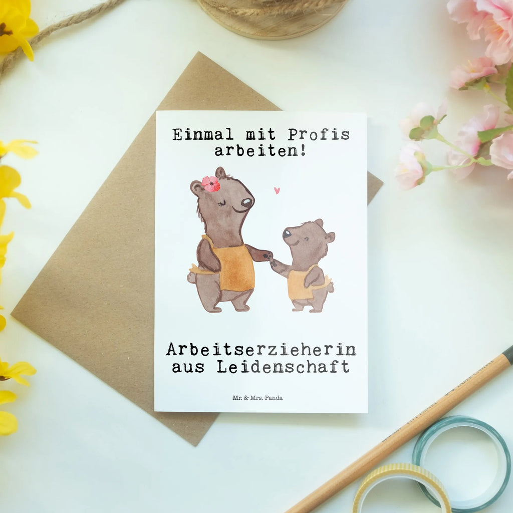 Grußkarte Arbeitserzieherin aus Leidenschaft Motivkarte, abiturkarte, weihnachtskarten, Glückwunschkarte, babykarte, vatertagskarte, Klappkarte, osterkarte, spruchkarte, Grußkarte, hochzeitskarten, genesungskarte, dankeskarten, valentinstagskarte, firmungskarte, kommunionskarte, glückwunschkarten, osterkarten, Grußkarten, jubiläumskarte, einladungskarten, neujahrskarte, Beileidskarte, Geschenk, Schenken, Jubiläum, Danke, Dankeschön, Beruf, Ausbildung, Abschied, Rente, Kollege, Kollegin, Arbeitskollege, Mitarbeiter, Firma, Studium, Arbeitspädagogin, Arbeitserzieherin