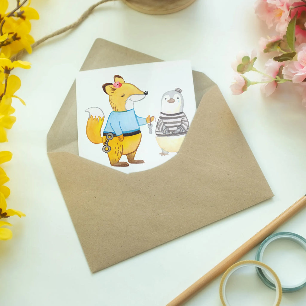 Greetings card Correctional officer Heart greeting card, invitation card, wedding card, birthday card, folding card, gift, gift idea, best, farewell gift, passing exam, anniversary, retirement, promotion, job start, sayings, funny, profession