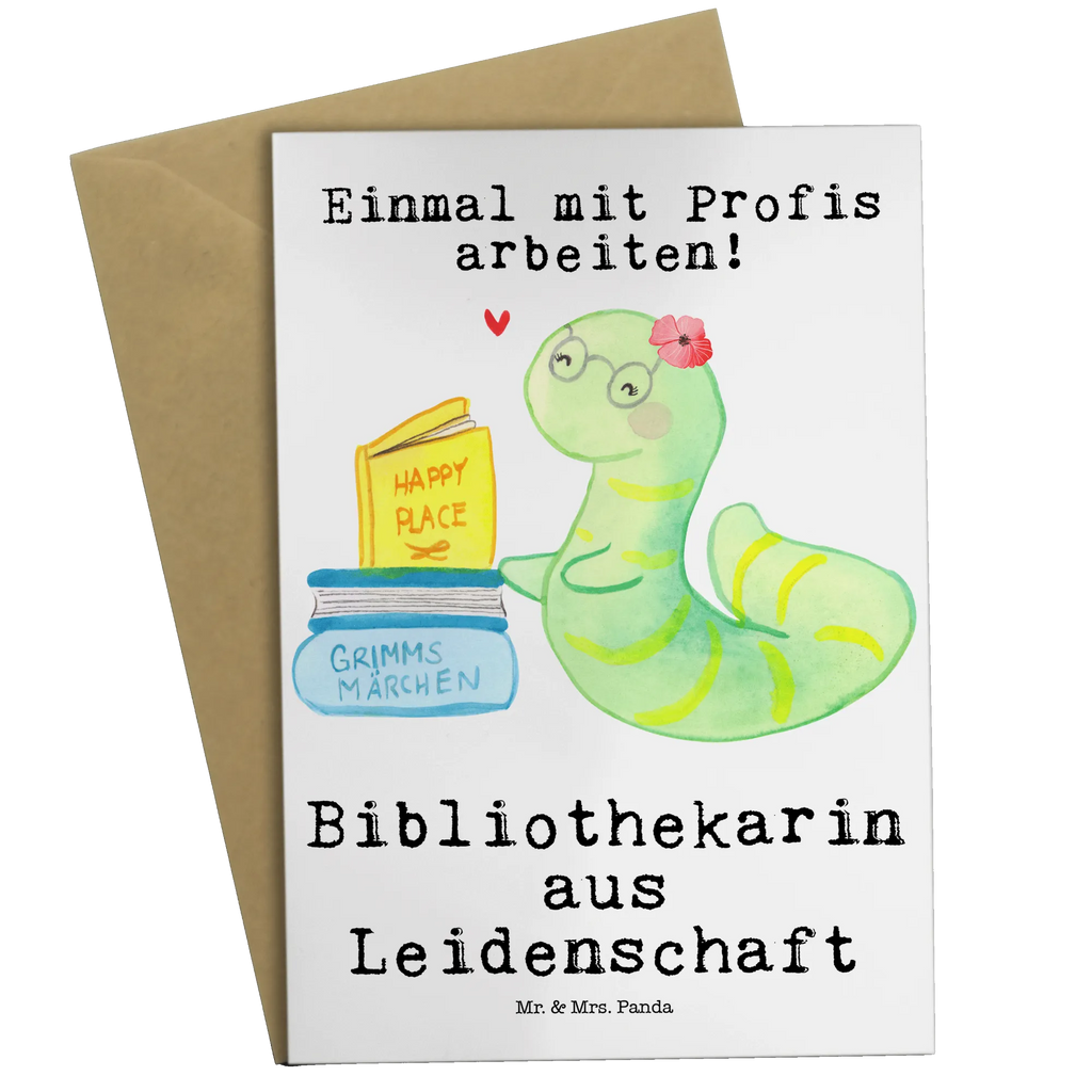 Greetings card Librarian passion greeting card, folding card, wedding card, birthday card, invitation card, gift, gift idea, best, farewell gift, passing exam, anniversary, retirement, promotion, job start, sayings, funny, profession