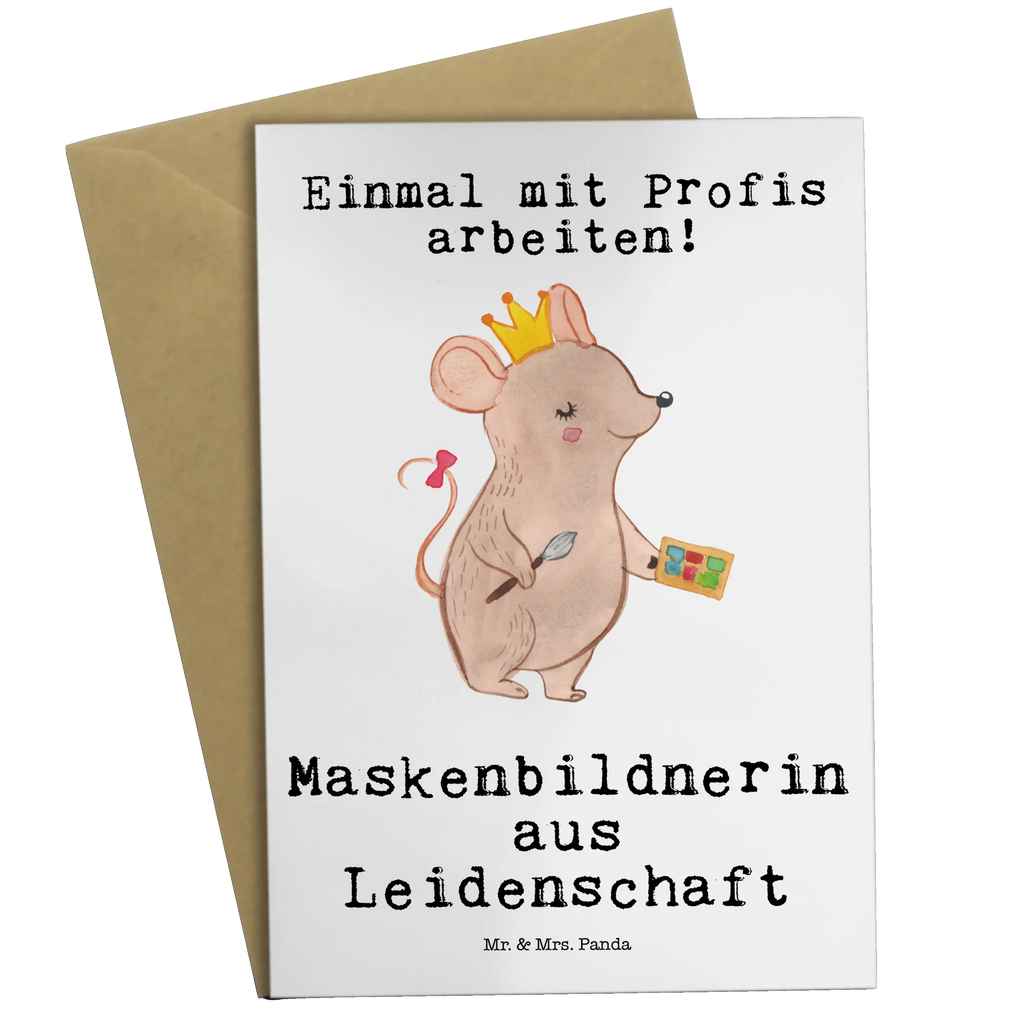 Greetings card Makeup Artist Passion folding card, greeting card, wedding card, invitation card, birthday card, gift, gift idea, best, farewell gift, passing exam, anniversary, retirement, promotion, job start, sayings, funny, profession