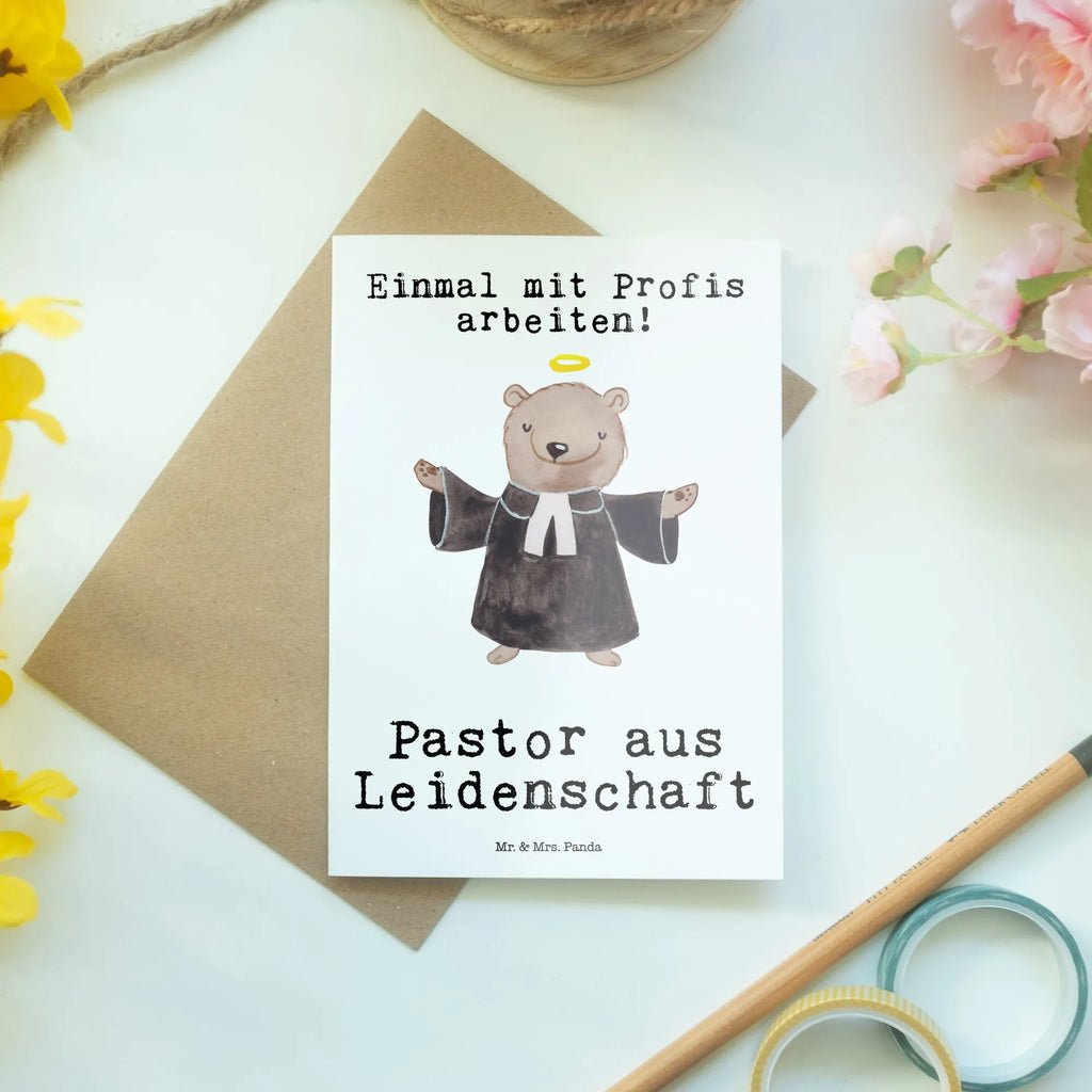 Greetings card Pastor Passion greeting card, wedding card, invitation card, birthday card, folding card, gift, gift idea, best, farewell gift, passing exam, anniversary, retirement, promotion, job start, sayings, funny, profession