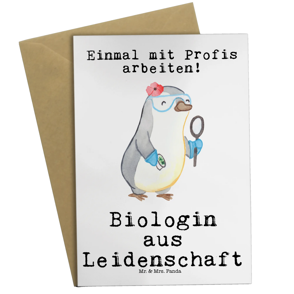 Greetings card Biologist Passion greeting card, folding card, invitation card, birthday card, wedding card, gift, gift idea, best, farewell gift, passing exam, anniversary, retirement, promotion, job start, sayings, funny, profession