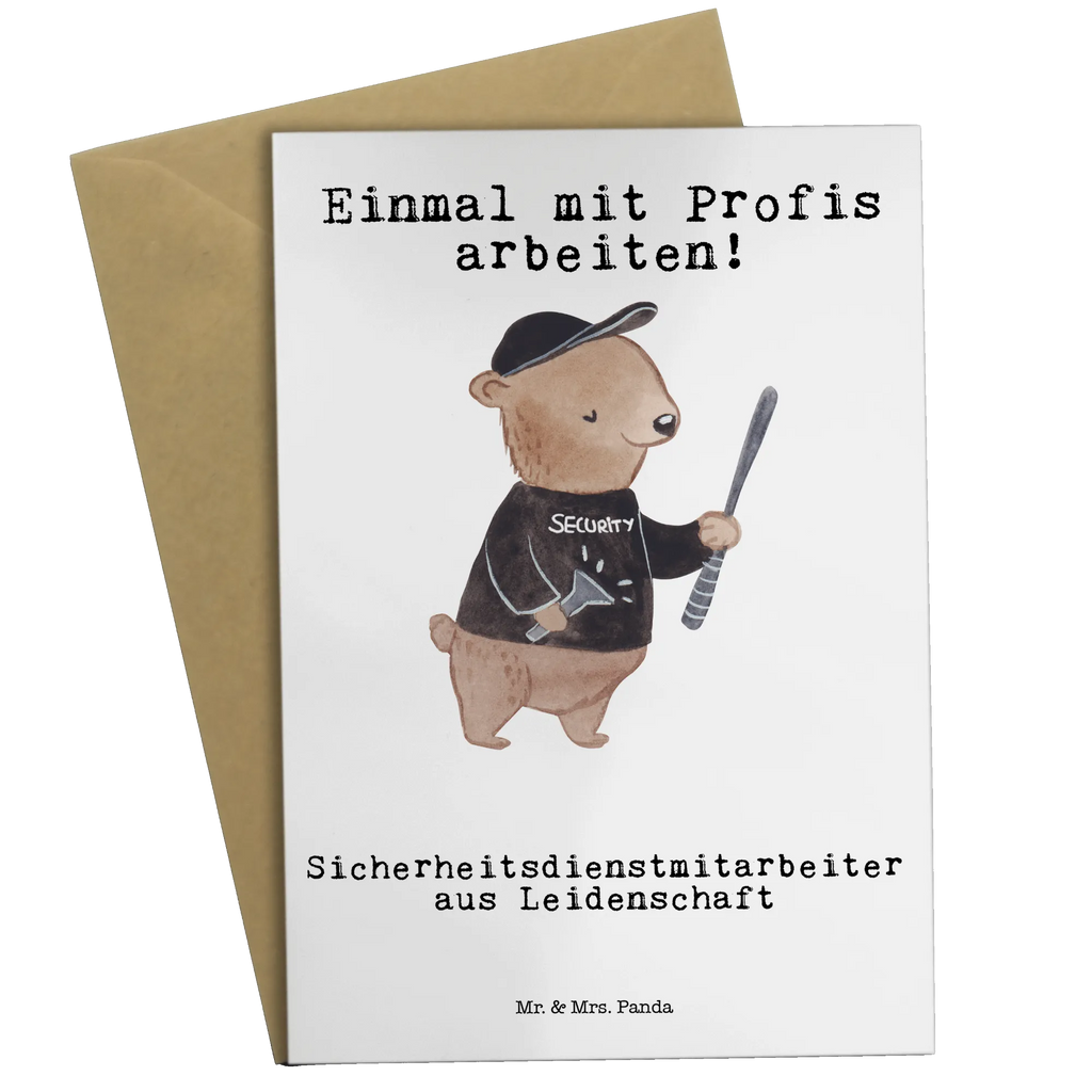 Grußkarte Sicherheitsdienstmitarbeiter aus Leidenschaft Glückwunschkarte, jubiläumskarte, hochzeitskarten, einladungskarten, vatertagskarte, osterkarten, osterkarte, Grußkarte, abiturkarte, Klappkarte, spruchkarte, Motivkarte, firmungskarte, neujahrskarte, genesungskarte, babykarte, valentinstagskarte, glückwunschkarten, Grußkarten, Beileidskarte, dankeskarten, weihnachtskarten, kommunionskarte, Geschenk, Schenken, Jubiläum, Danke, Dankeschön, Beruf, Ausbildung, Abschied, Rente, Kollege, Kollegin, Arbeitskollege, Mitarbeiter, Firma