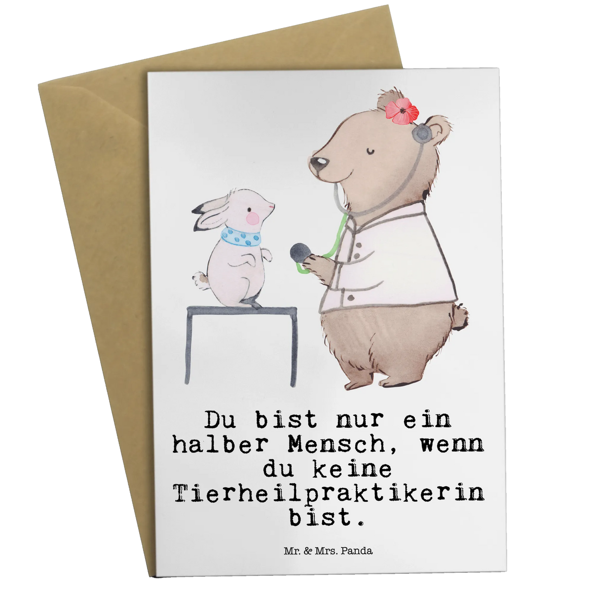 Grußkarte Tierheilpraktikerin Herz