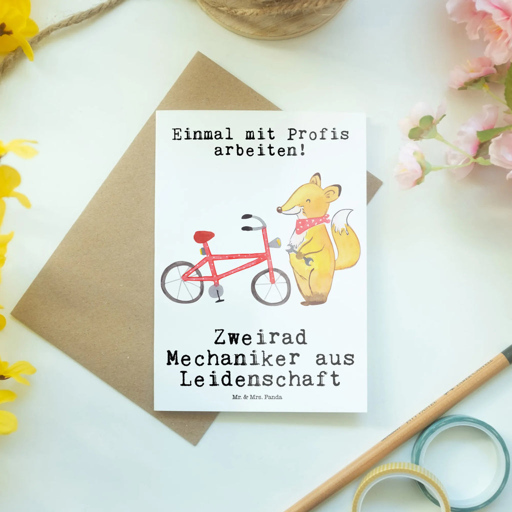 Greetings card Bicycle Mechanic Passion wedding card, greeting card, invitation card, folding card, birthday card, gift, gift idea, best, farewell gift, passing exam, anniversary, retirement, promotion, job start, sayings, funny, profession