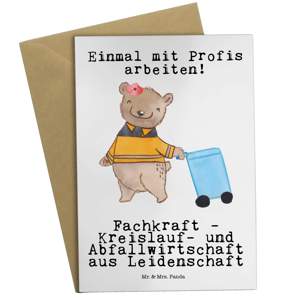 Greetings card Specialist - Circular Economy and Waste Management Passion birthday card, greeting card, folding card, wedding card, invitation card, gift, gift idea, best, farewell gift, passing exam, anniversary, retirement, promotion, job start, sayings, funny, profession