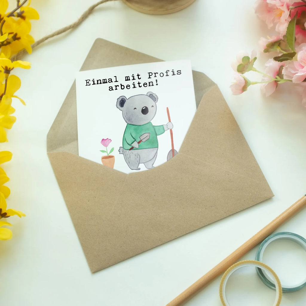 Greetings card Garden and Landscape Gardener Passion folding card, greeting card, wedding card, invitation card, birthday card, gift, gift idea, best, farewell gift, passing exam, anniversary, retirement, promotion, job start, sayings, funny, profession