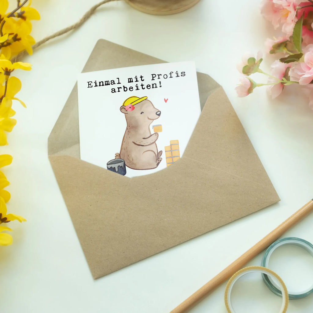 Greetings card bricklayer Passion birthday card, greeting card, wedding card, folding card, invitation card, gift, gift idea, best, farewell gift, passing exam, anniversary, retirement, promotion, job start, sayings, funny, profession