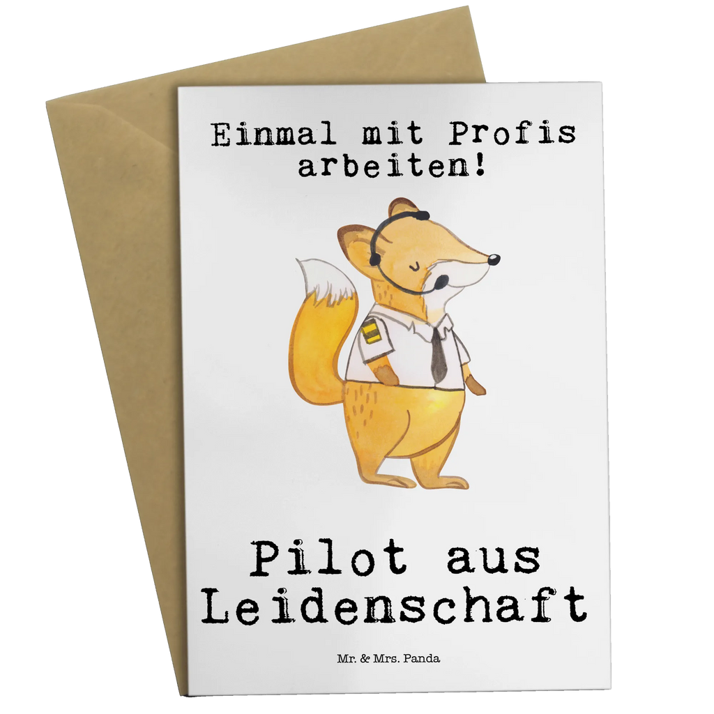 Greetings card Pilot Passion folding card, greeting card, wedding card, birthday card, invitation card, gift, gift idea, best, farewell gift, passing exam, anniversary, retirement, promotion, job start, sayings, funny, profession