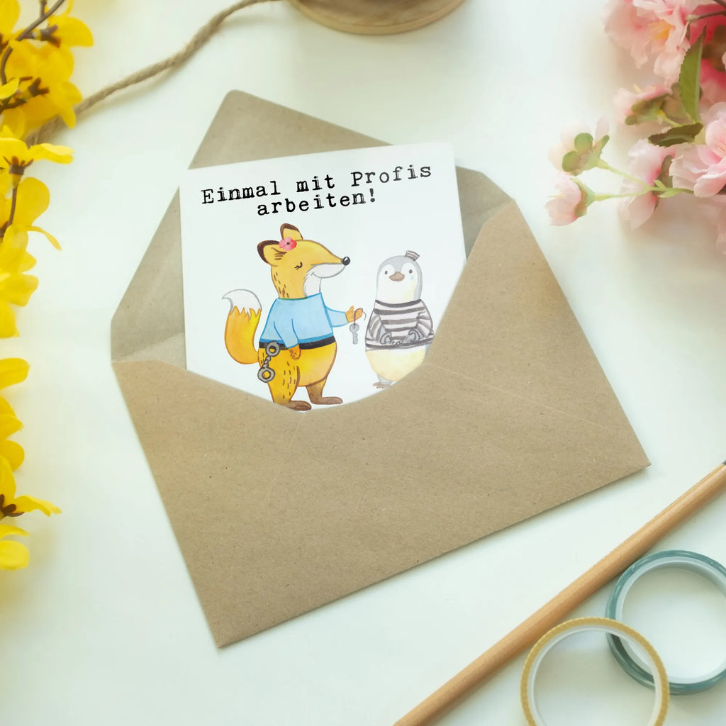 Greetings card correctional officer Passion greeting card, birthday card, folding card, wedding card, invitation card, gift, gift idea, best, farewell gift, passing exam, anniversary, retirement, promotion, job start, sayings, funny, profession