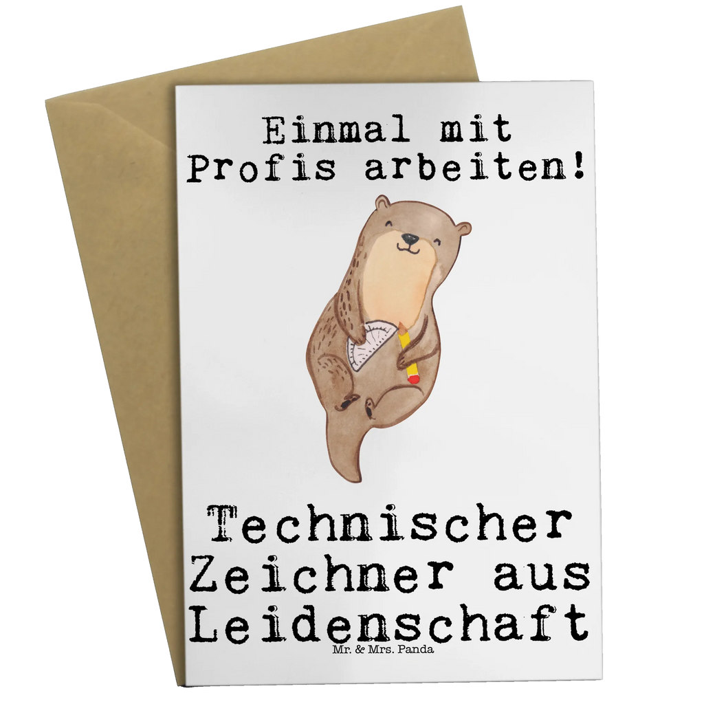 Greetings card Technical draftsman Passion folding card, greeting card, birthday card, wedding card, invitation card, gift, gift idea, best, farewell gift, passing exam, anniversary, retirement, promotion, job start, sayings, funny, profession