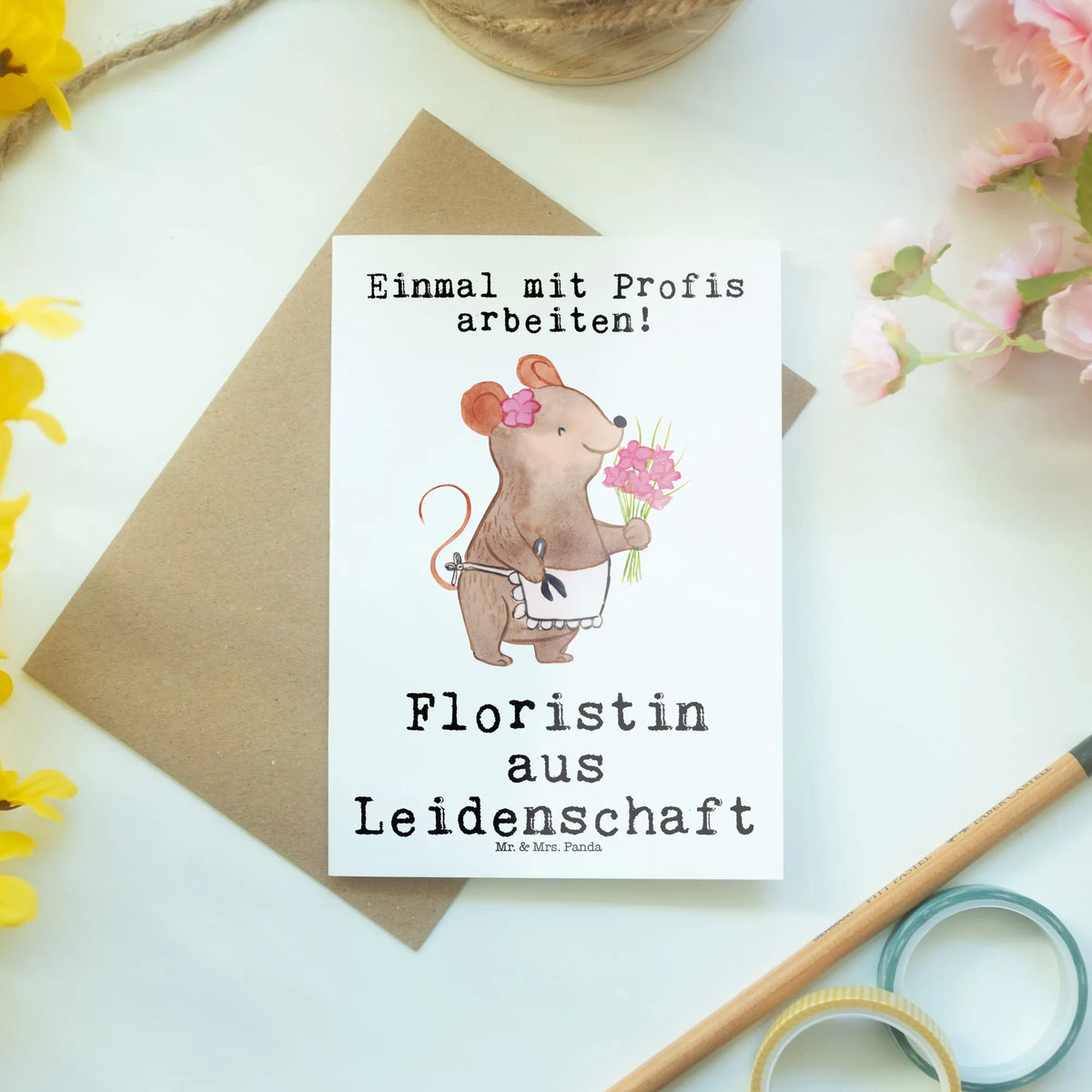 Greetings card Florist passion greeting card, folding card, invitation card, wedding card, birthday card, gift, gift idea, best, farewell gift, passing exam, anniversary, retirement, promotion, job start, sayings, funny, profession