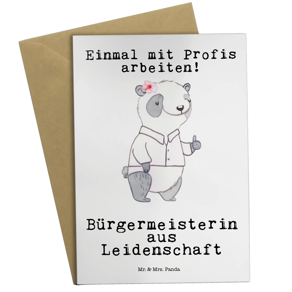 Grußkarte Bürgermeisterin aus Leidenschaft Einladungskarte, Hochzeitskarte, Ansichtskarten, Grußkarte, Geburtstagskarte, Glückwunschkarte, Karte, Klappkarte, Beruf, Ausbildung, Jubiläum, Abschied, Rente, Kollege, Kollegin, Geschenk, Schenken, Arbeitskollege, Mitarbeiter, Firma, Danke, Dankeschön, Bürgermeisterwahl, Wahlen, Gemeinde, Bürgermeisterin Geschenk zum Amtsantritt, Oberbürgermeisterin, Stadt, Rathaus, Amtseinführung