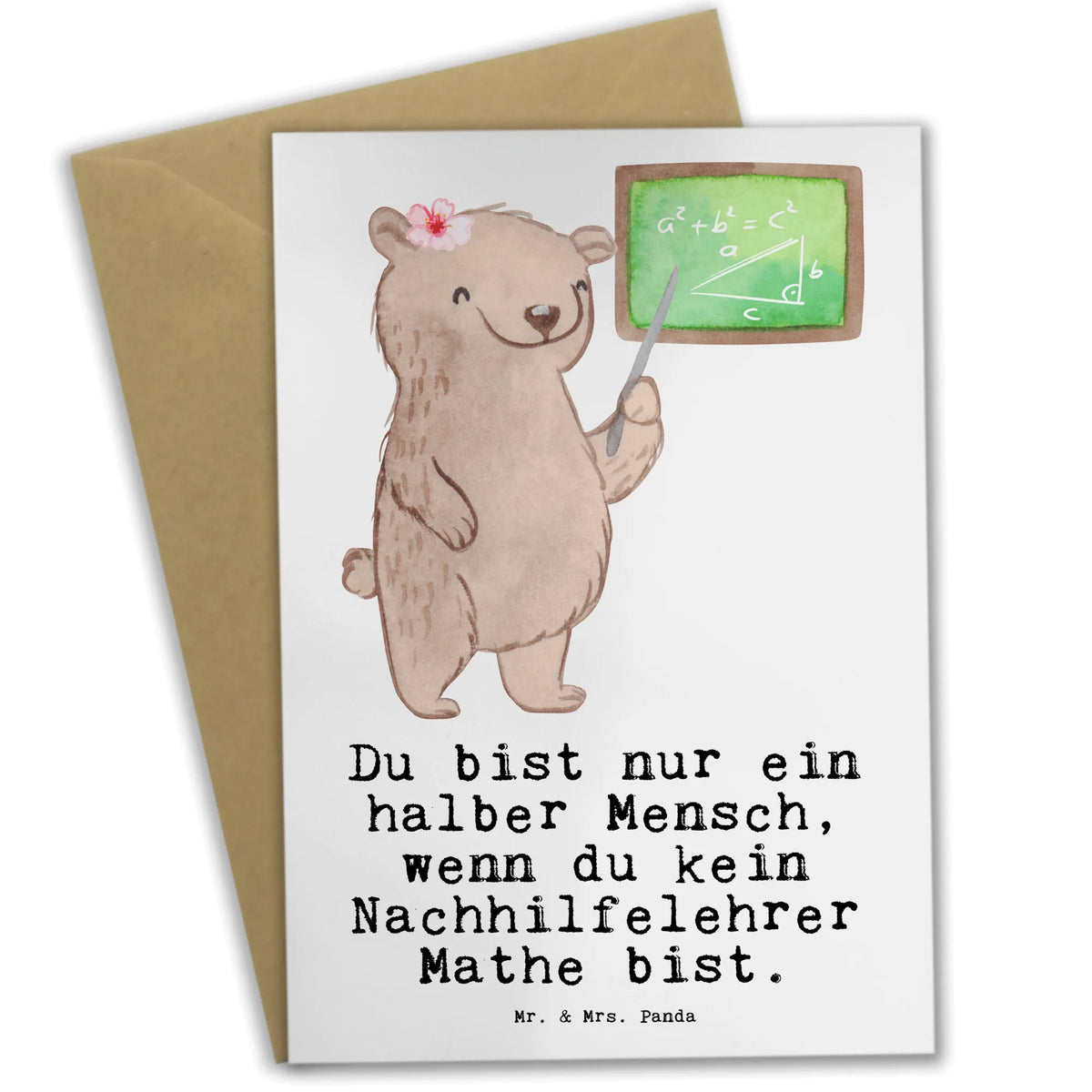 Greetings card Math tutor heart best, farewell gift, passing exam, anniversary, gift, retirement, promotion, gift idea, job start, profession, sayings