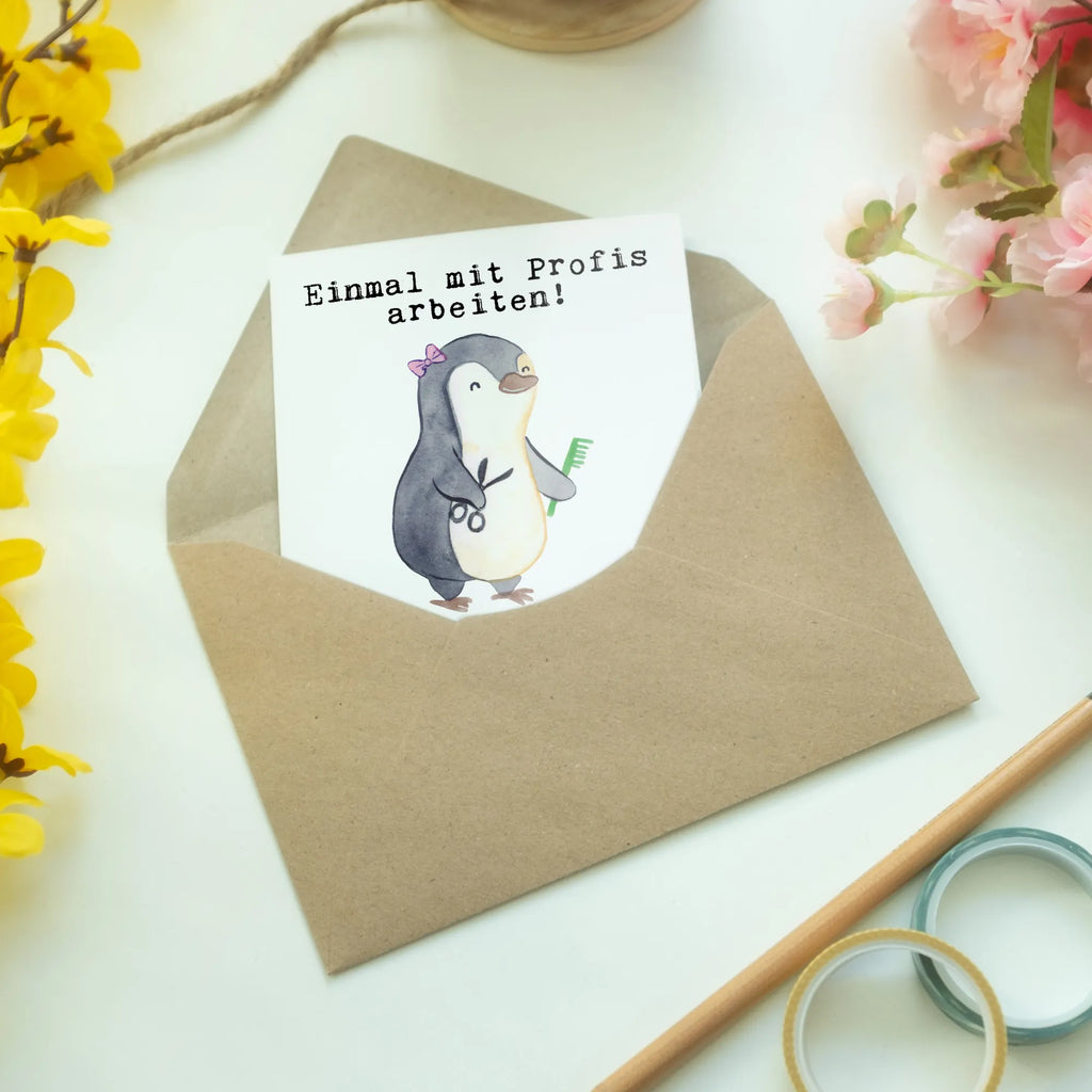 Greetings card hairstylist Passion greeting card, folding card, birthday card, wedding card, invitation card, gift, gift idea, best, farewell gift, passing exam, anniversary, retirement, promotion, job start, sayings, funny, profession