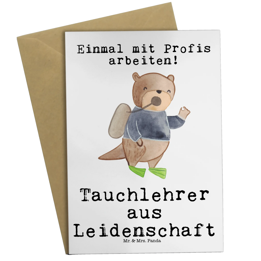 Greetings card Dive Instructor passion birthday card, wedding card, greeting card, invitation card, folding card, gift, gift idea, best, farewell gift, passing exam, anniversary, retirement, promotion, job start, sayings, funny, profession