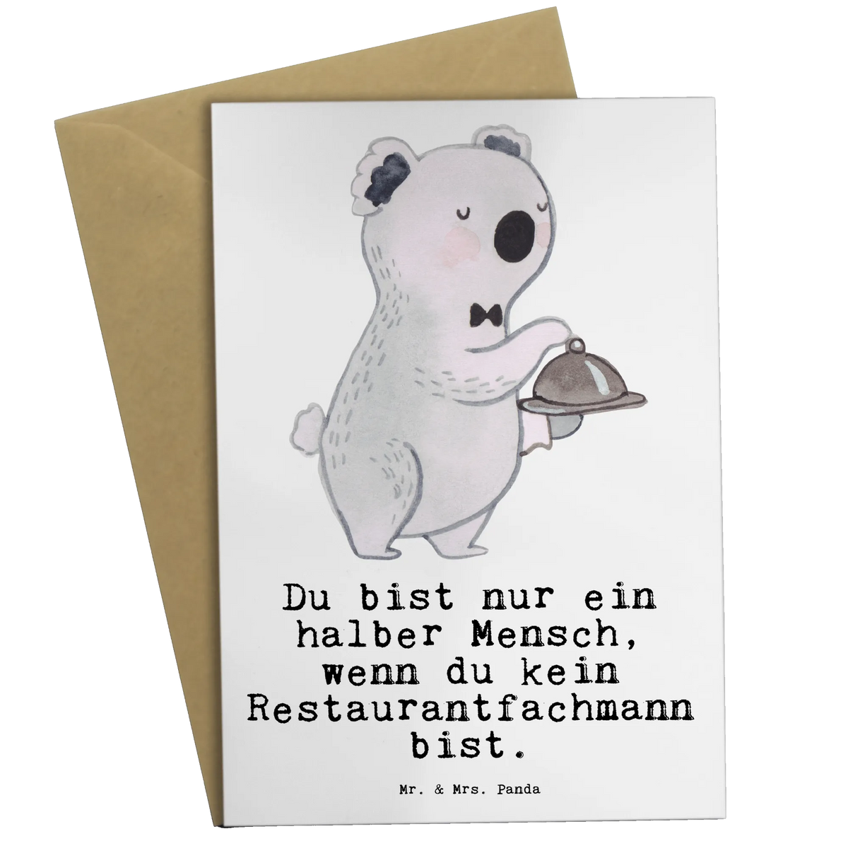 Grußkarte Restaurantfachmann Herz