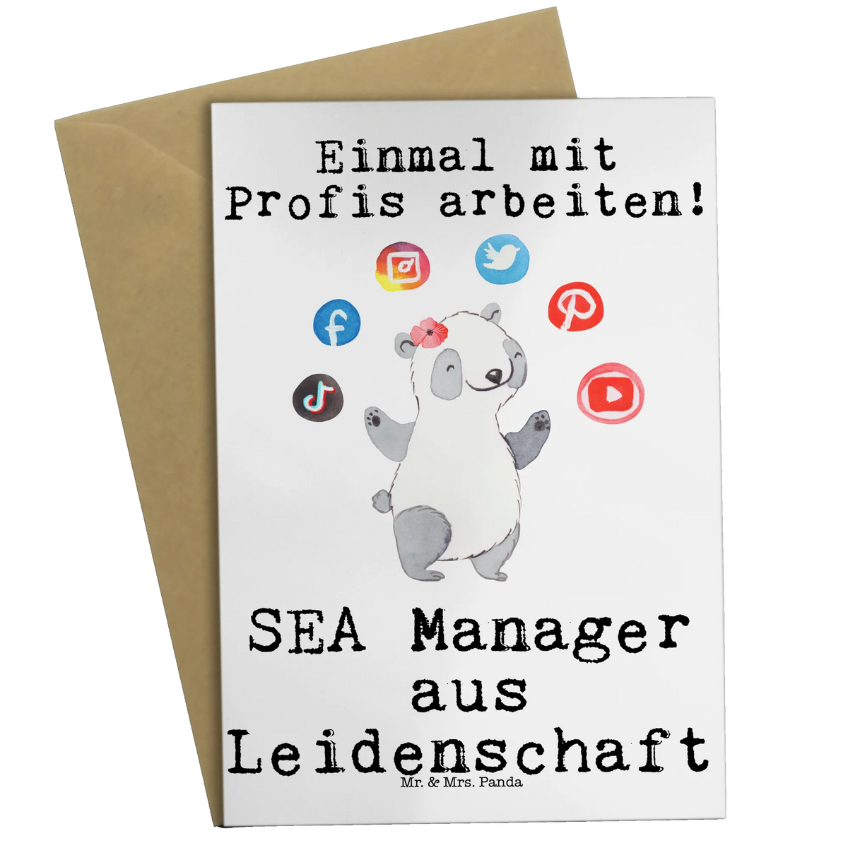 Greetings card SEA Manager Passion greeting card, folding card, invitation card, birthday card, wedding card, gift, gift idea, best, farewell gift, passing exam, anniversary, retirement, promotion, job start, sayings, funny, profession
