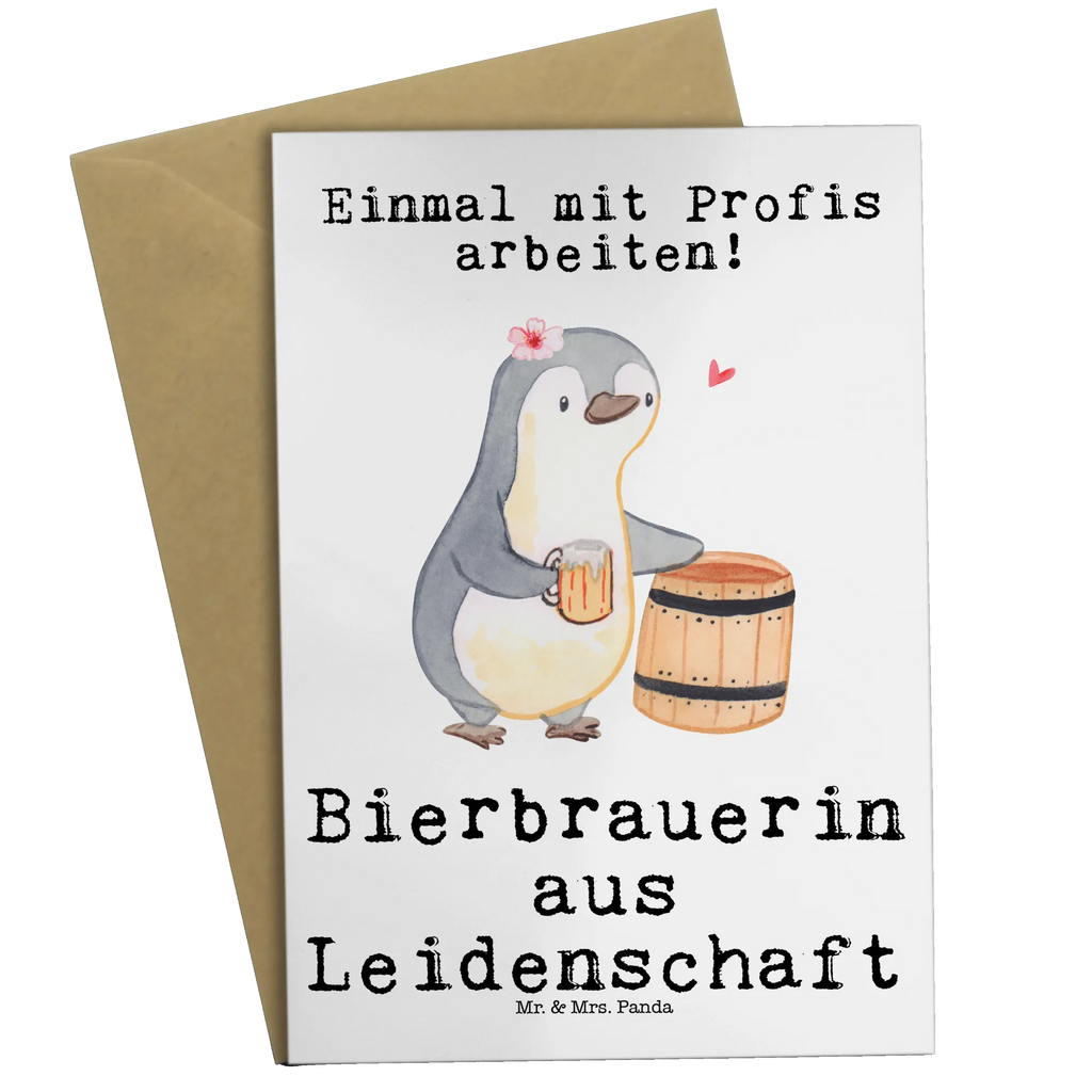 Greetings card female brewer Passion invitation card, folding card, birthday card, greeting card, wedding card, gift, gift idea, best, farewell gift, passing exam, anniversary, retirement, promotion, job start, sayings, funny, profession