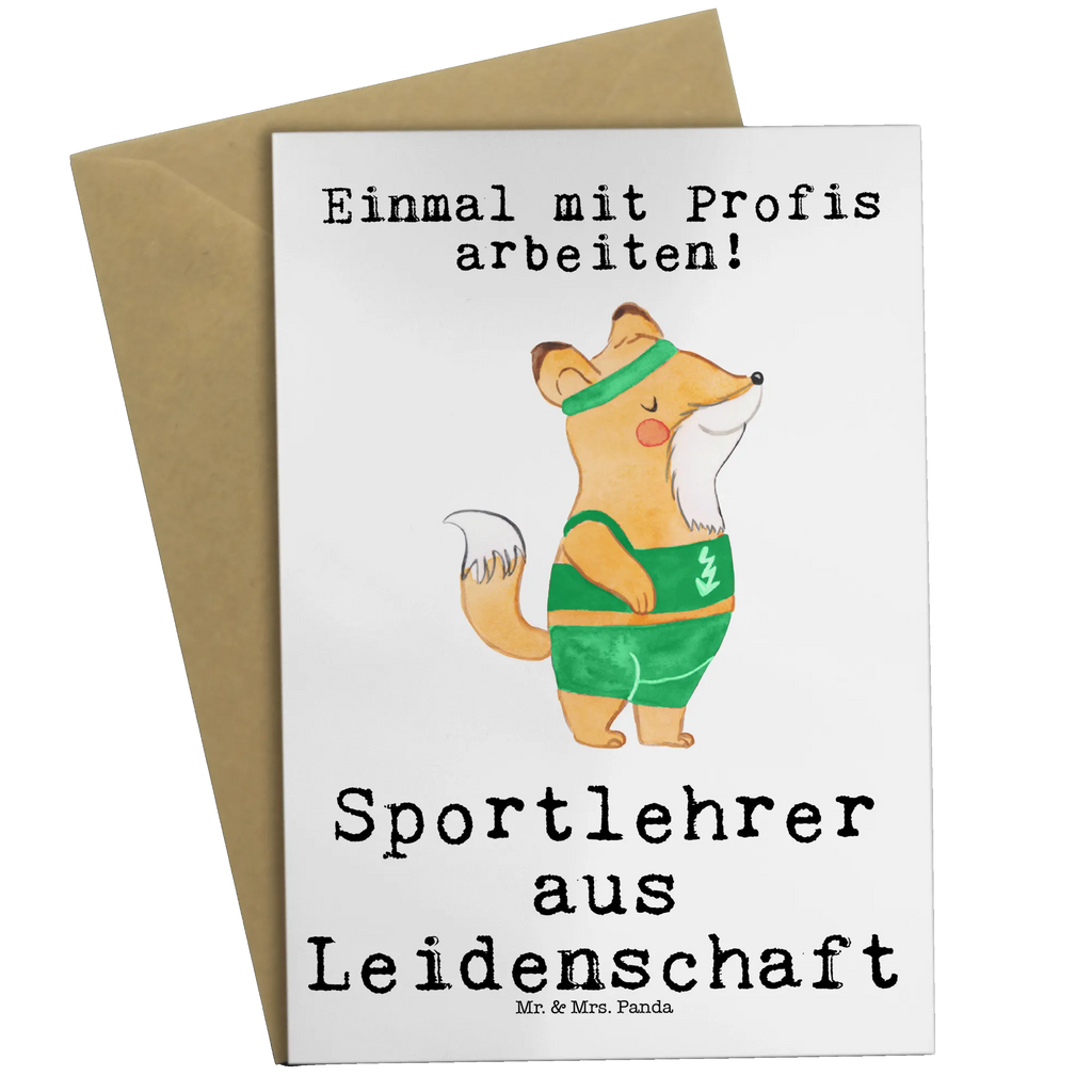 Greetings card physical education teacher Passion greeting card, invitation card, wedding card, folding card, birthday card, gift, gift idea, best, farewell gift, passing exam, anniversary, retirement, promotion, job start, sayings, funny, profession