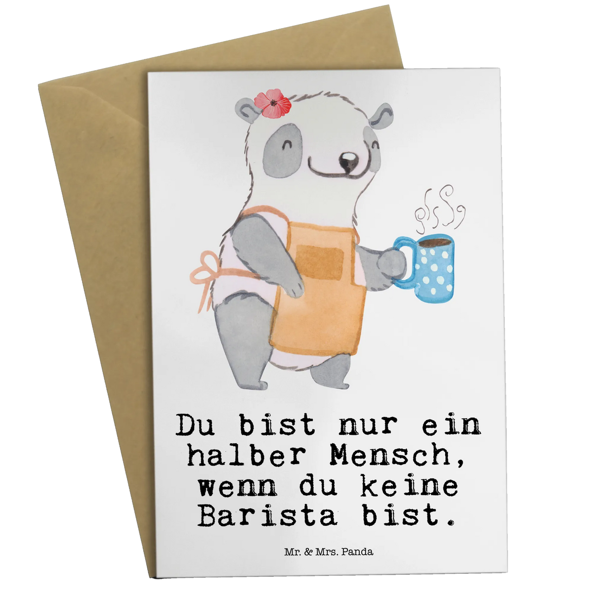 Kartka okolicznościowa Barista serce