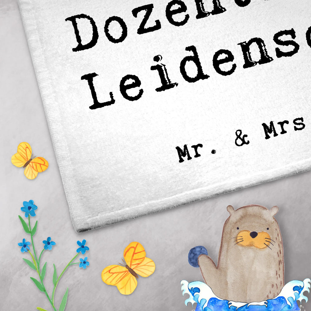 Guest towel female lecturer Passion 50 x 30, hand towels, guest towels, Guest towel, towel, gift, gift idea, best, farewell gift, passing exam, anniversary, retirement, promotion, job start, sayings, funny, profession