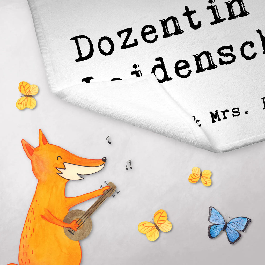 Guest towel female lecturer Passion 50 x 30, hand towels, guest towels, Guest towel, towel, gift, gift idea, best, farewell gift, passing exam, anniversary, retirement, promotion, job start, sayings, funny, profession